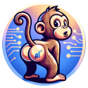 MonkeyButtAI logo featuring cheeky monkey