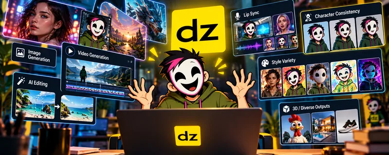dzine review - ai image and video and lip sync generation 