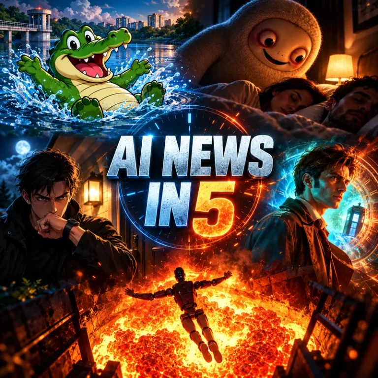AI News in 5: Robots Dramatic End of Life Ritual, a Fake Crocodile Sparks a Real Hunt, and AI Takes On Doctor Who